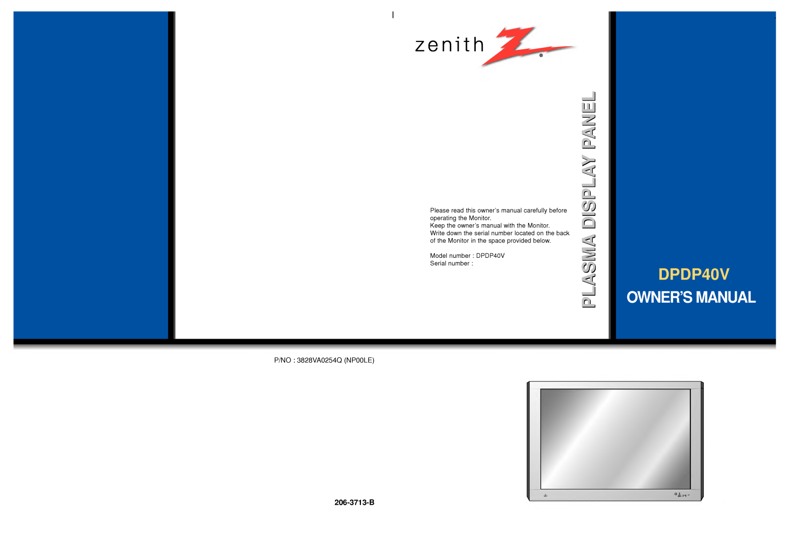 LG DPDP40V User Manual