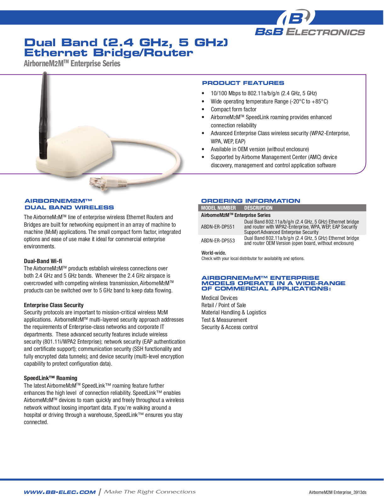 B&B Electronics ABDN-ER-DP553 Datasheet