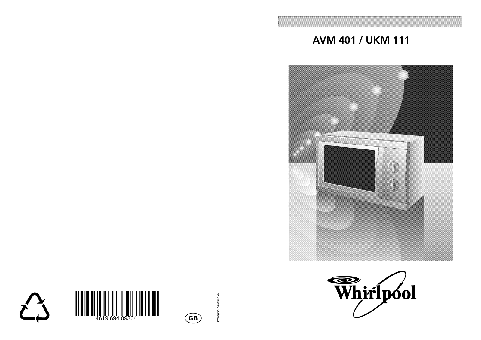 Whirlpool UKM 111 WH, AVM 401/1/BLUE, AVM 401/1/WH, AVM 401/1/BL INSTRUCTION FOR USE