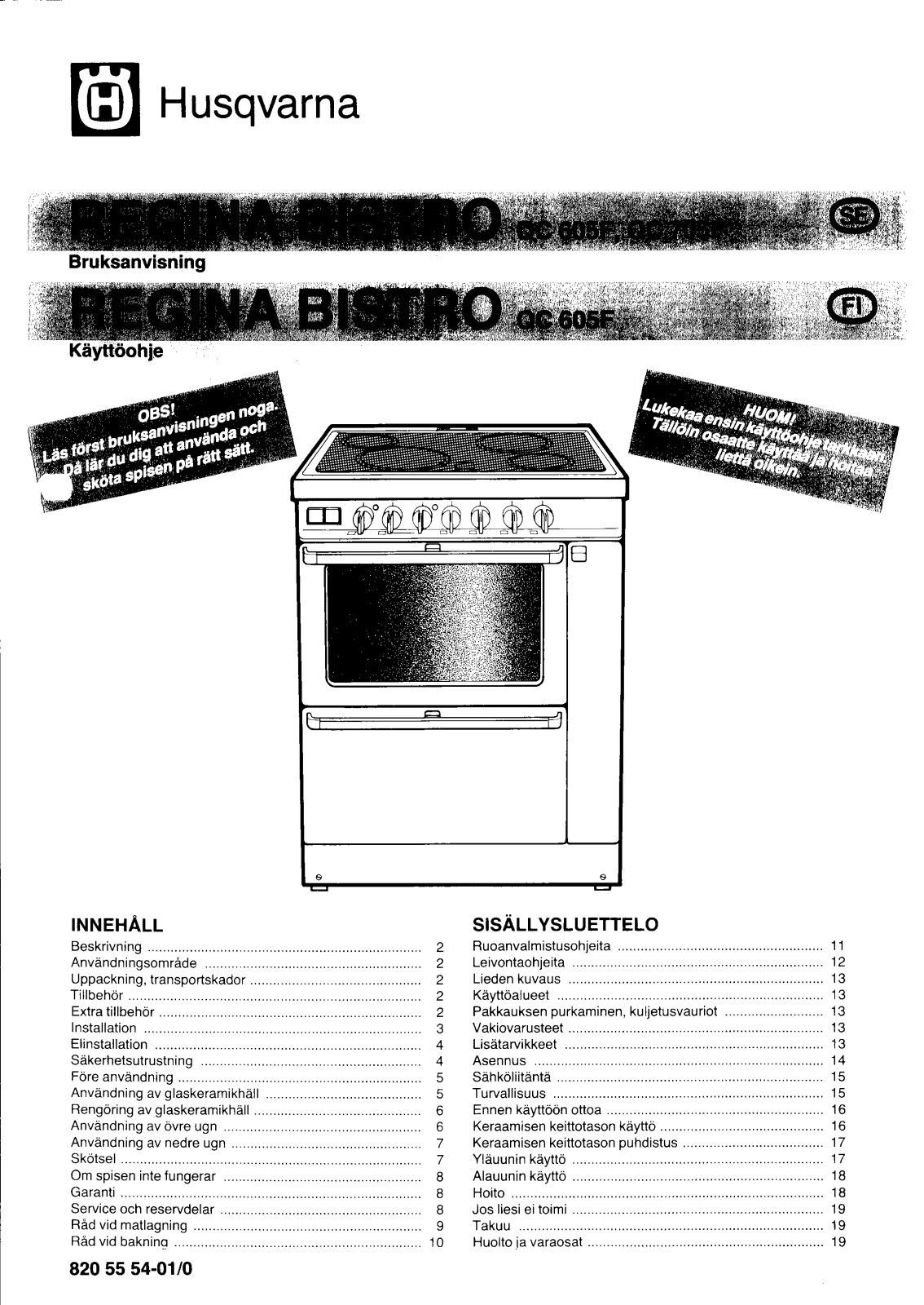 Husqvarna QC605F, QC705F User Manual