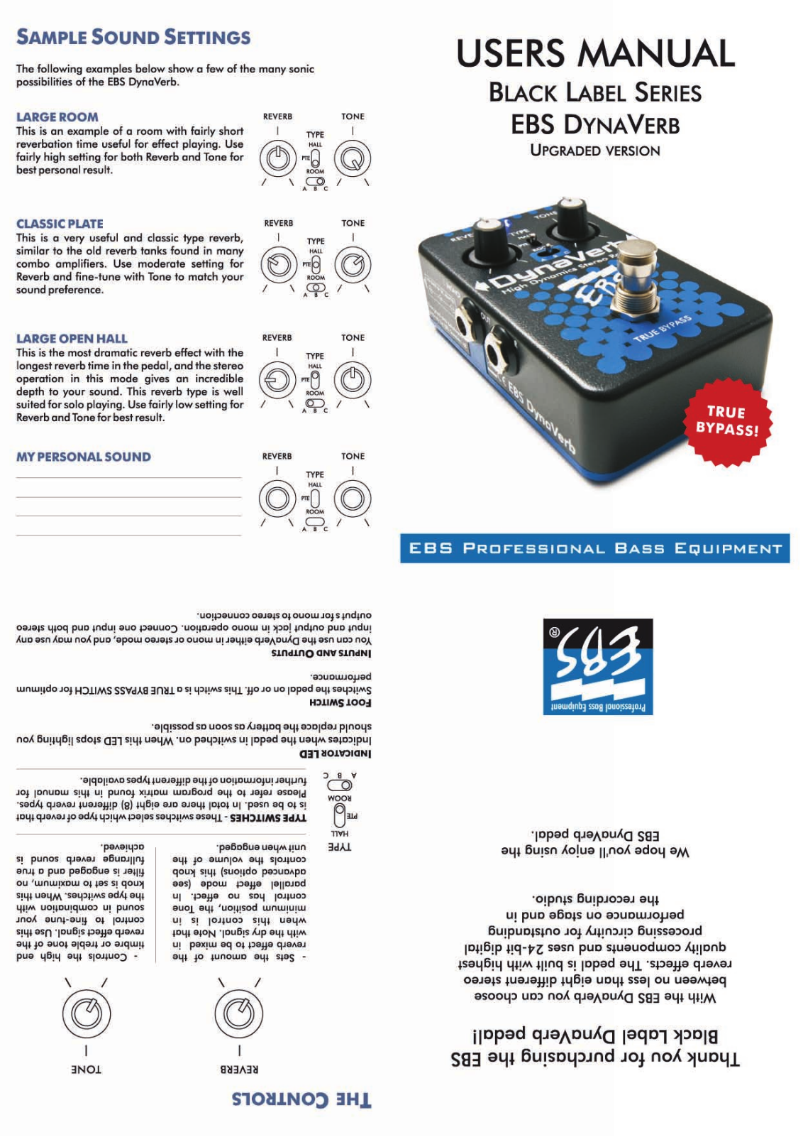 EBS DynaVerb User Manual