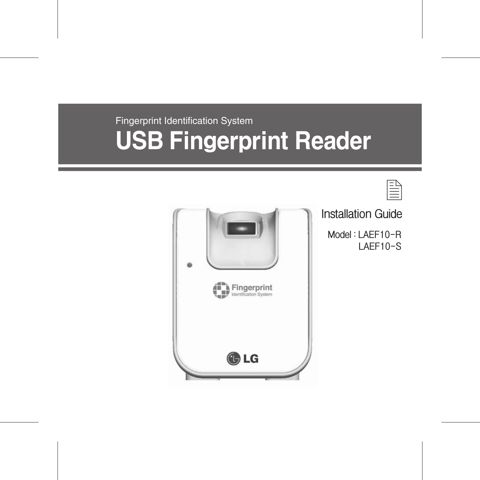 LG LAEF10-R User Manual