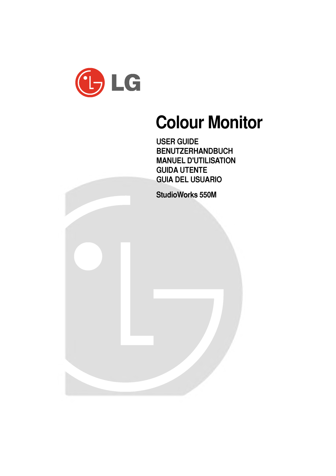 Lg STUDIOWORKS 550M User Manual