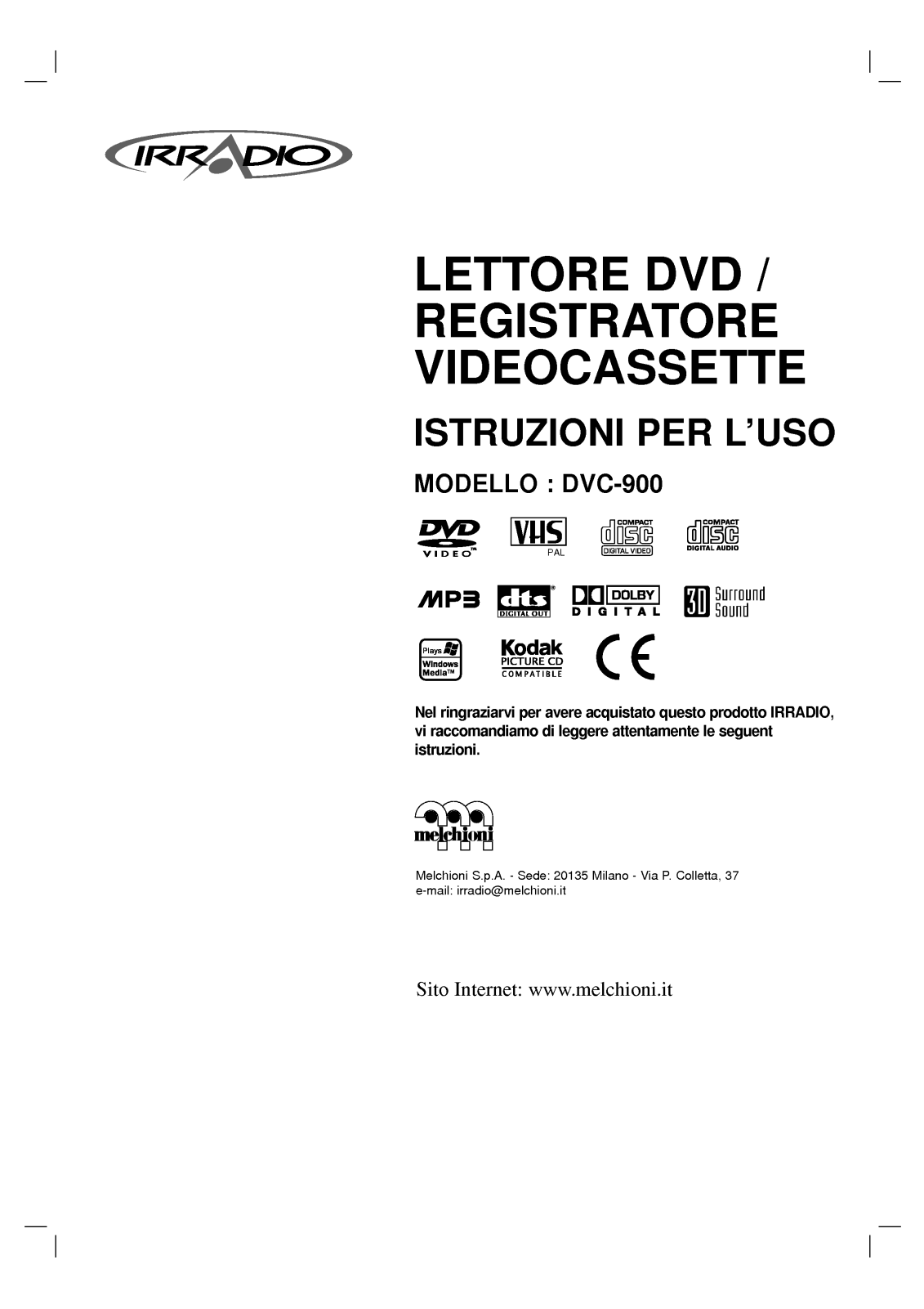 Lg DVC-900 User Manual