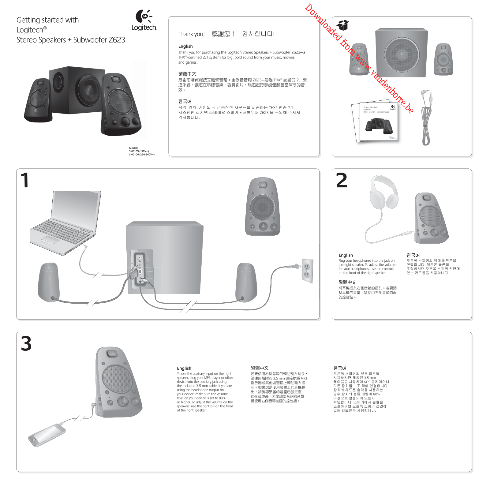 LOGITECH Z623 User Manual