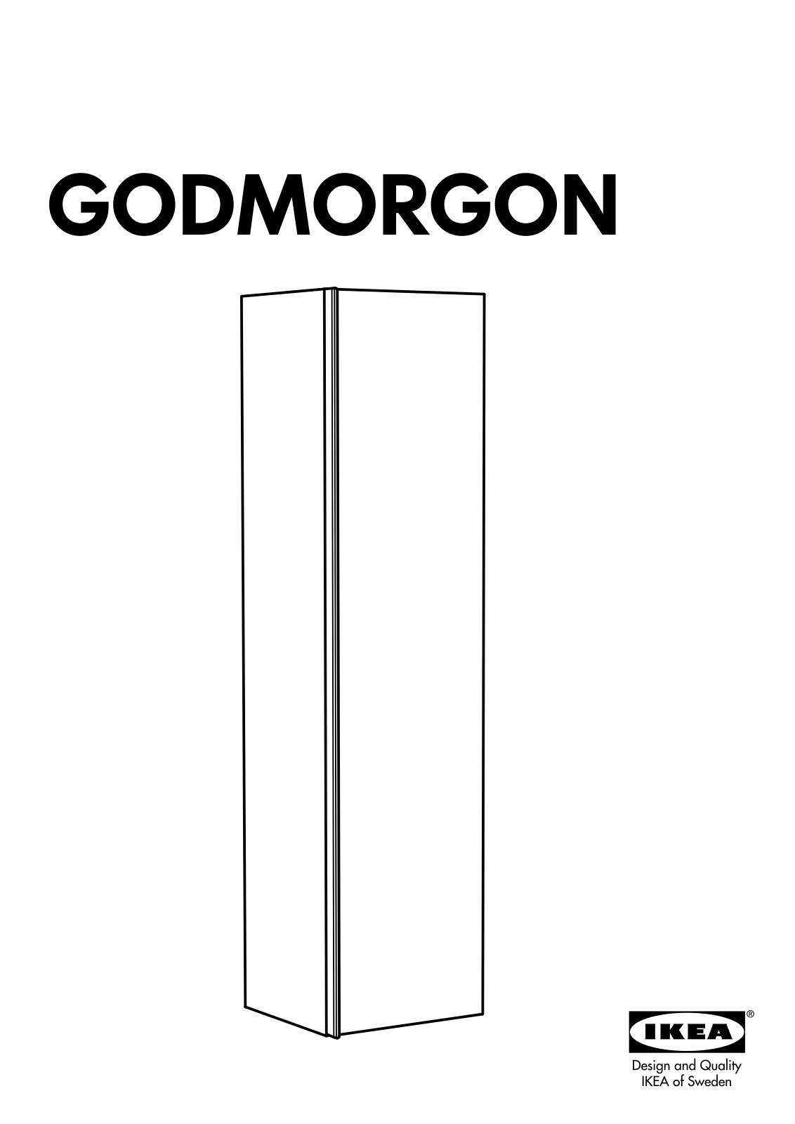 IKEA GODMORGON HIGH CABINET 16X15X63 User Manual