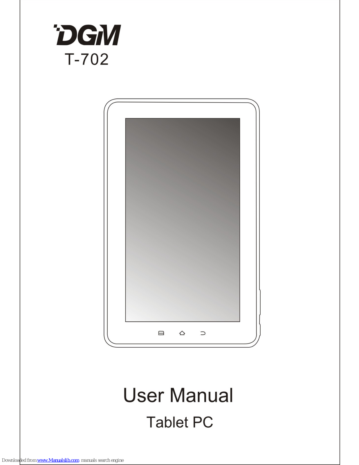 DGM T-702 User Manual - ManualMachine.com