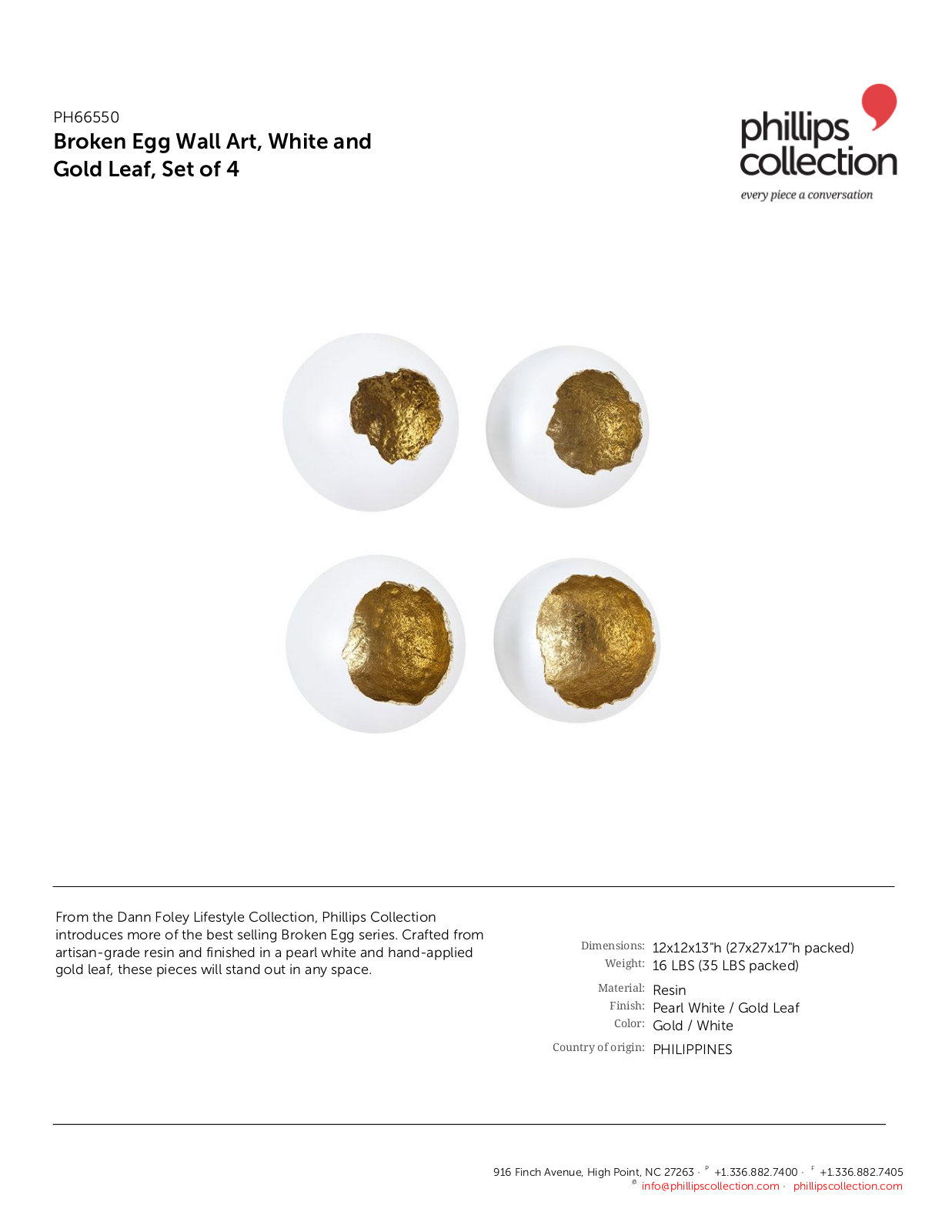 Phillips Collection TPC10481 Specifications - ManualMachine.com