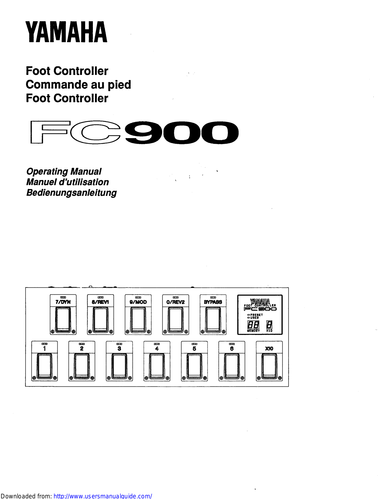 Yamaha Audio FC900 User Manual