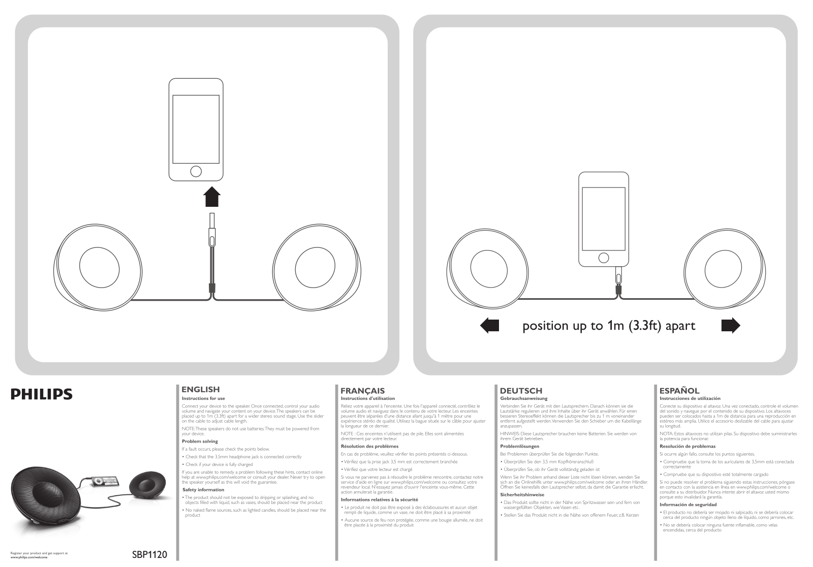 PHILIPS SBP112010 User Manual