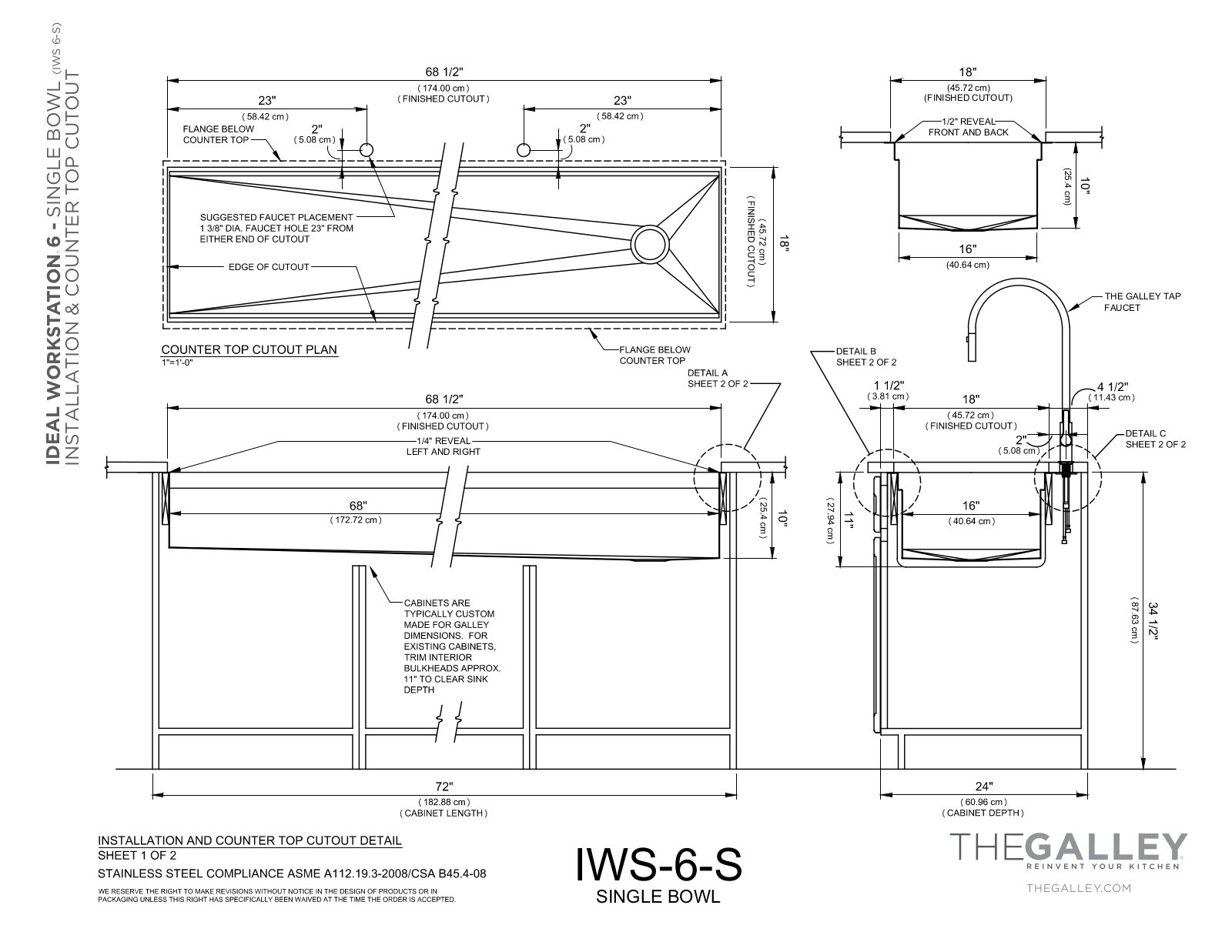 The Galley IWS-6-D Installation Guide