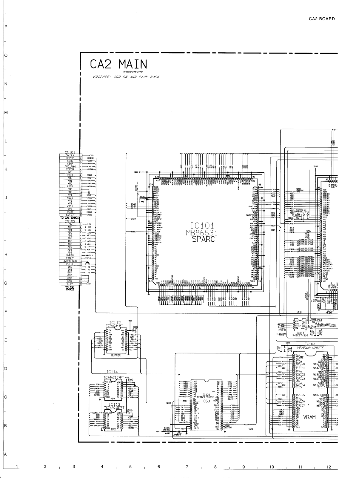 SANYO VPC-G210EX, VPC-G210E CIRCUIT DIAGRAMS