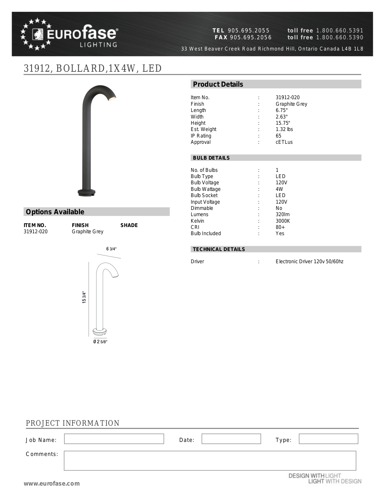 Eurofase XEO4469 Specifications - ManualMachine.com