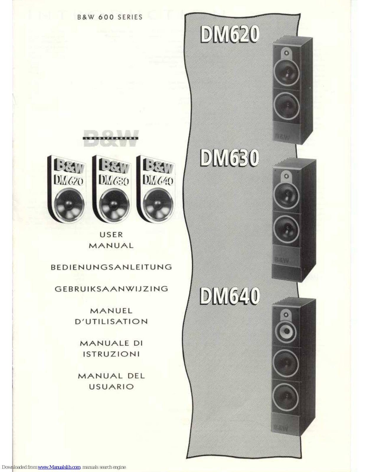 B&W electronics DM620, DM640, DM630 User Manual