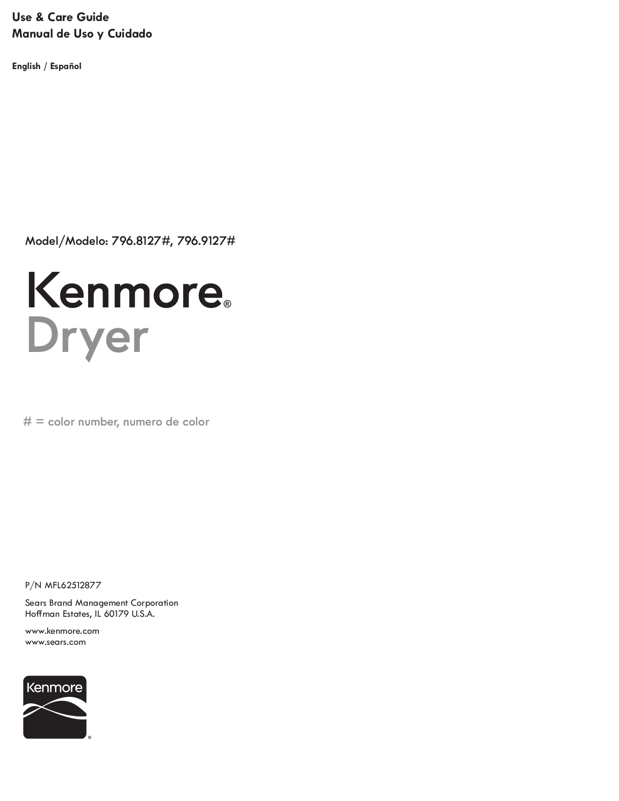 Kenmore 796.8127 User Manual