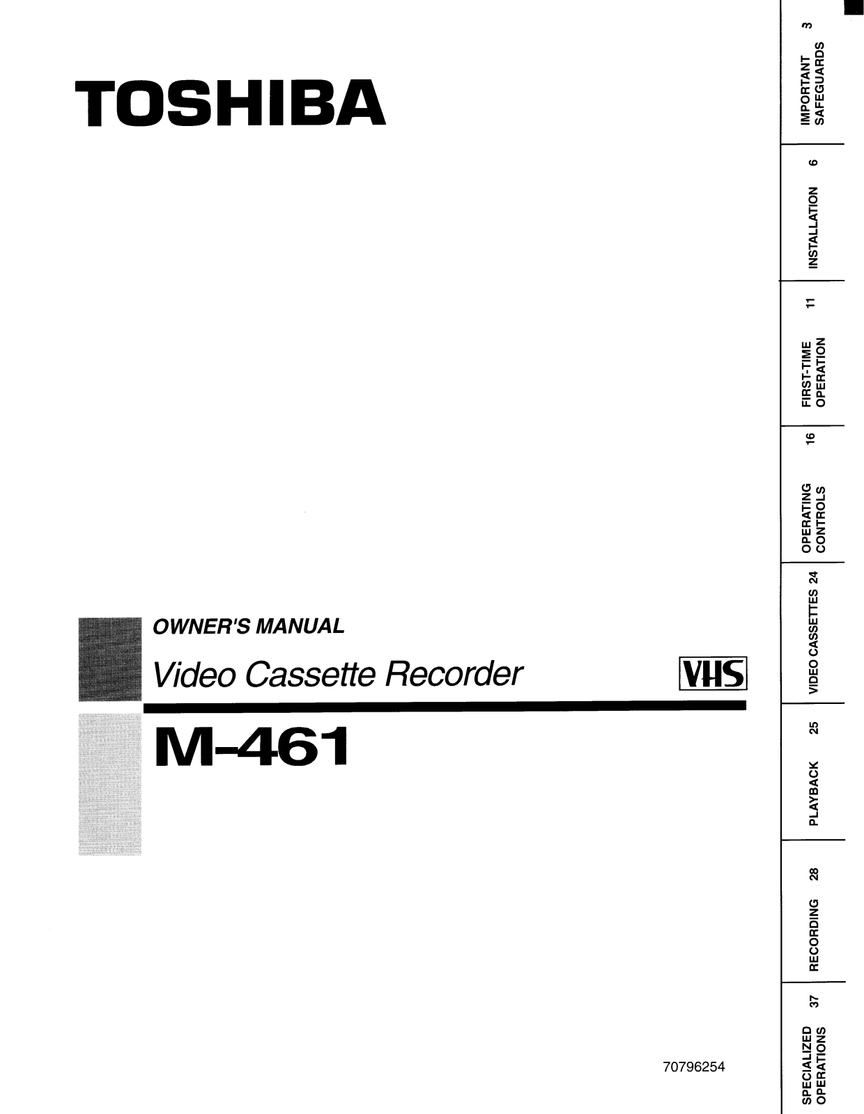 Toshiba M461 User Manual