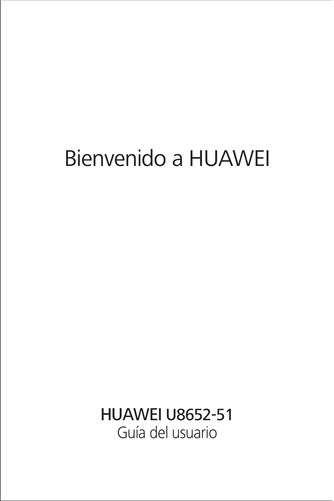 Huawei U8652-51 User Manual