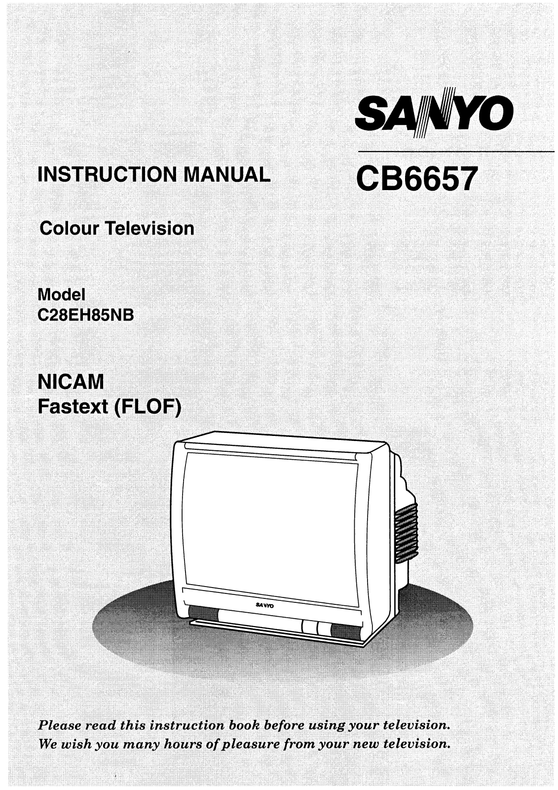 Sanyo CB6657 Instruction Manual