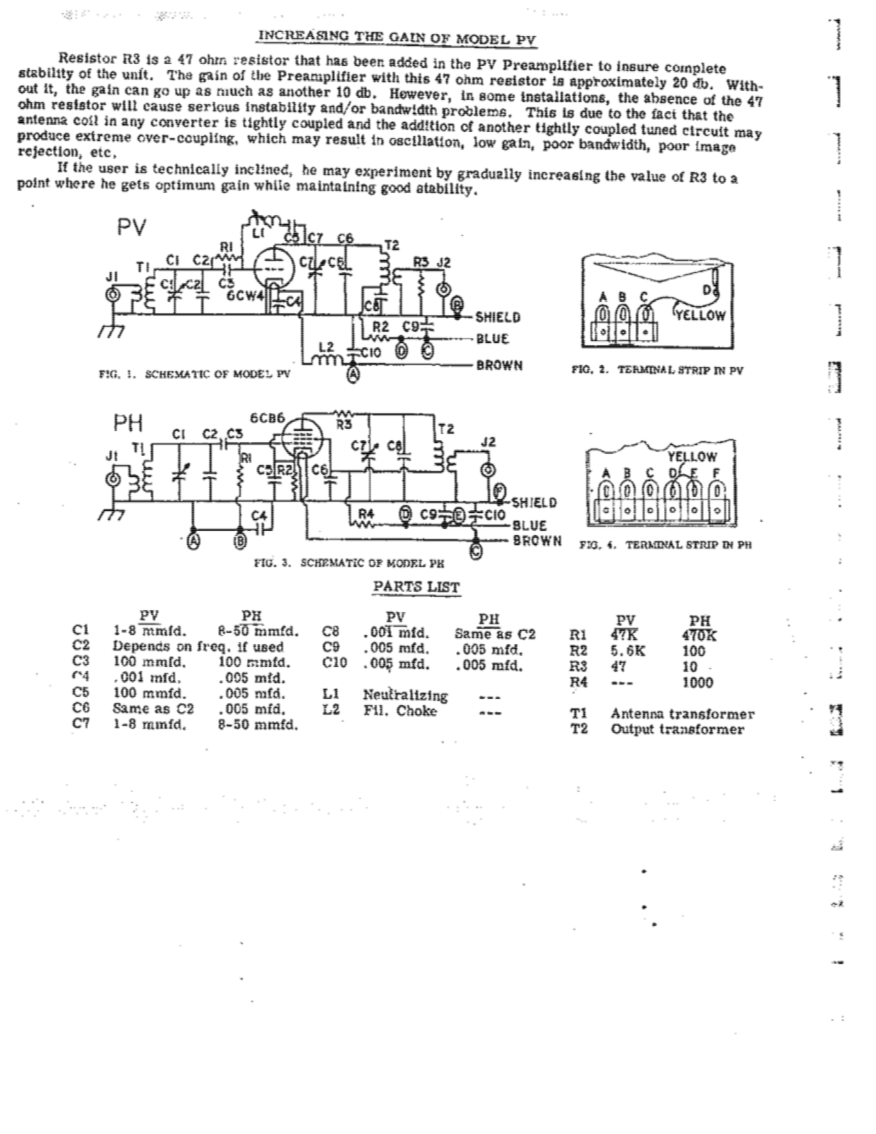 AMECO PV, PH Operator Manual (PAGE 4)