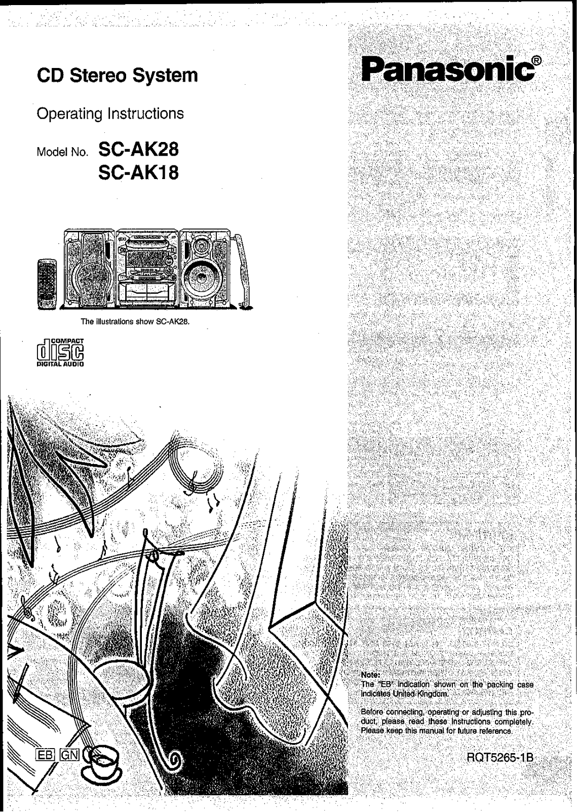 Panasonic SC-AK28 Operating Instruction