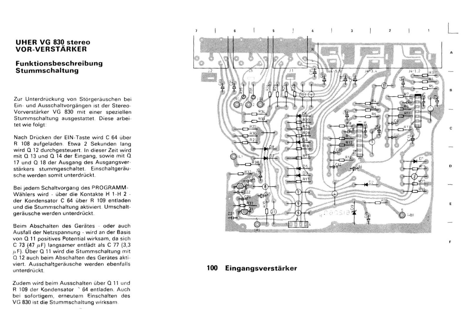 Uher VG-830 Schematic