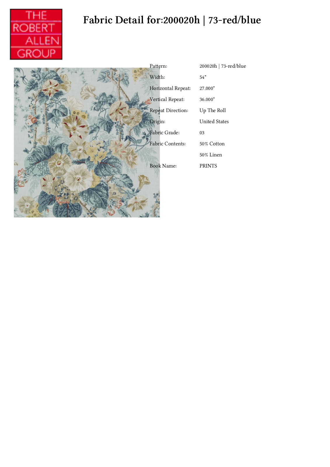 Duralee CRAL6722 Specifications - ManualMachine.com