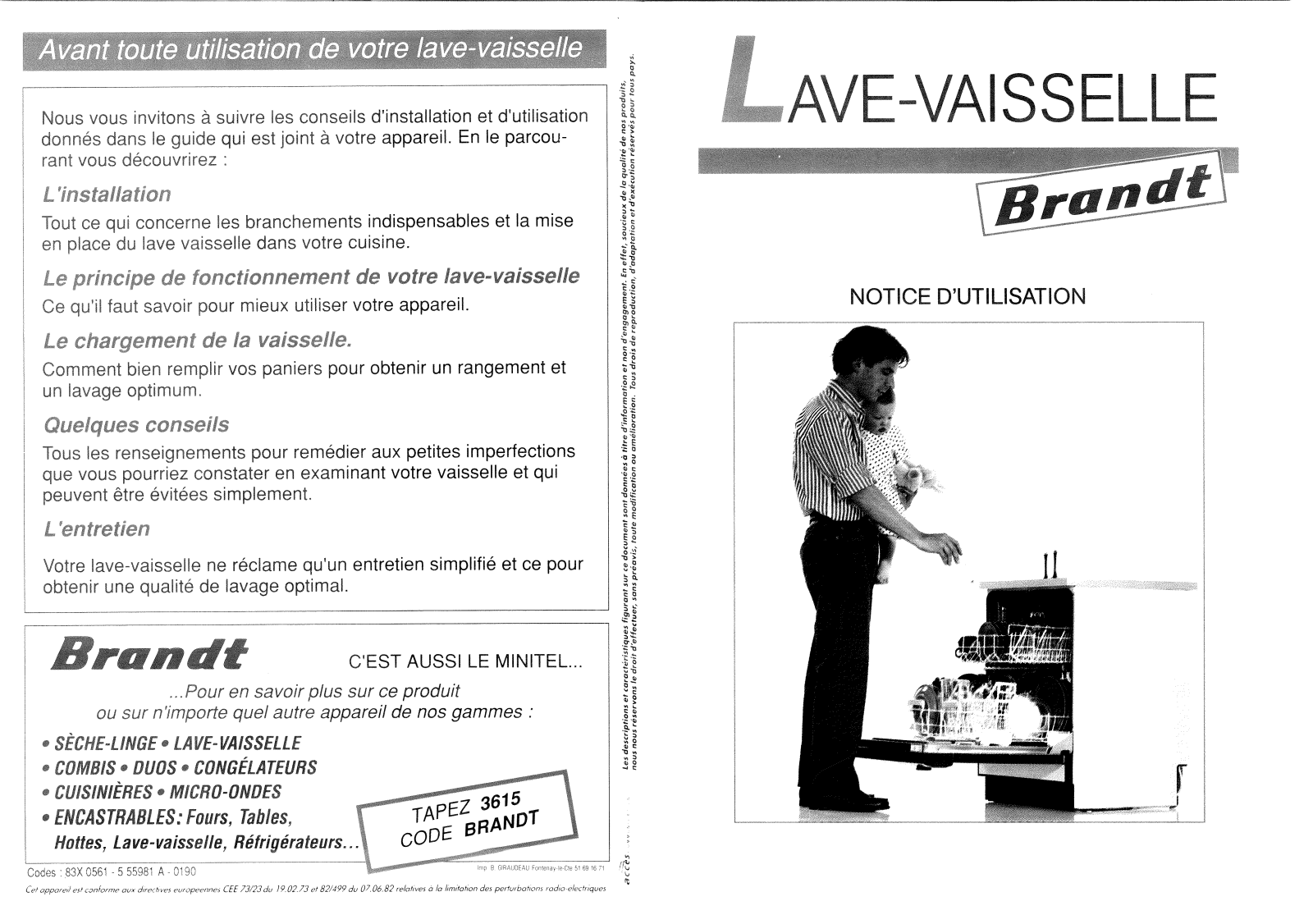 BRANDT LV285 User Manual