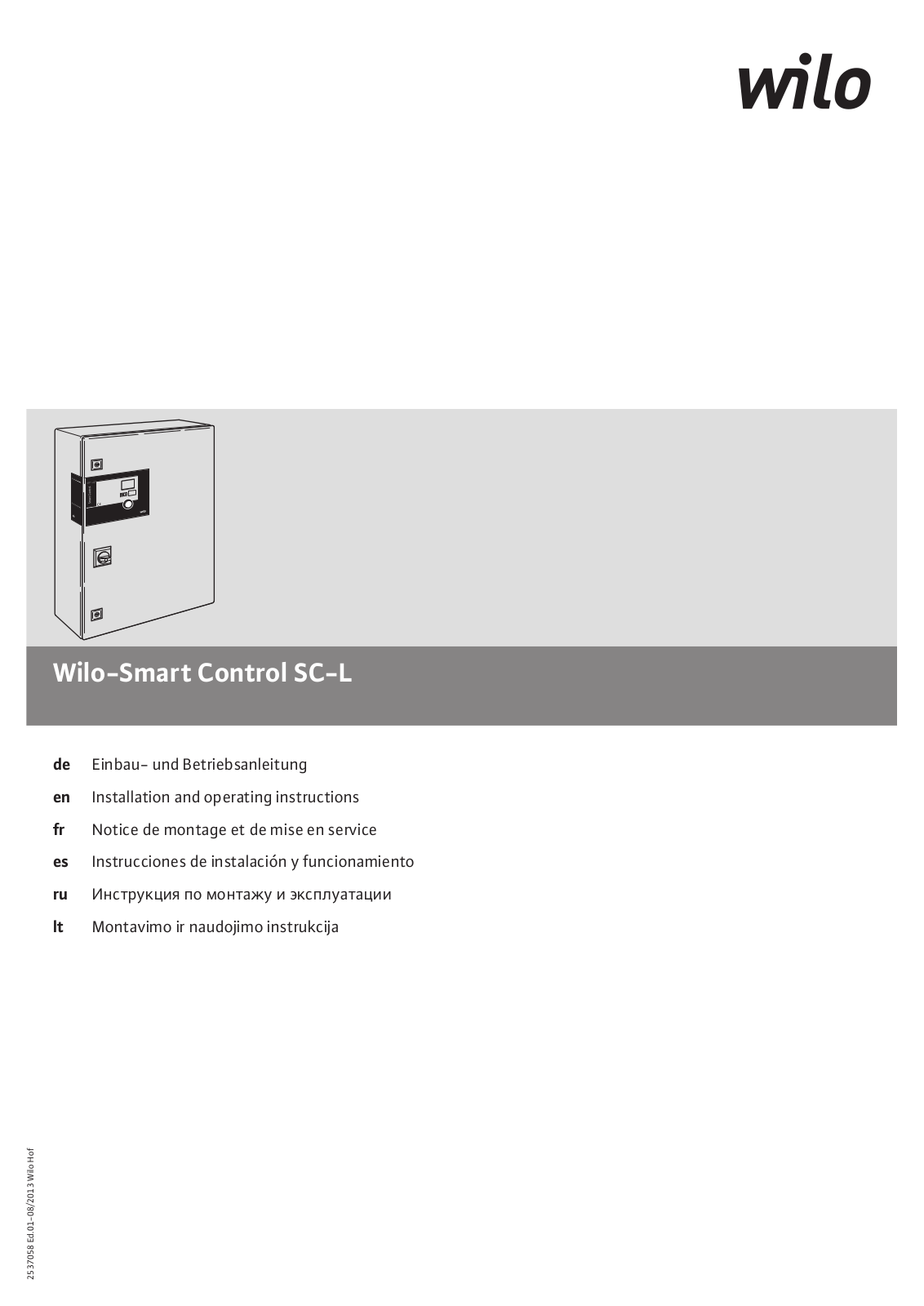 WILO SC-L User Manual