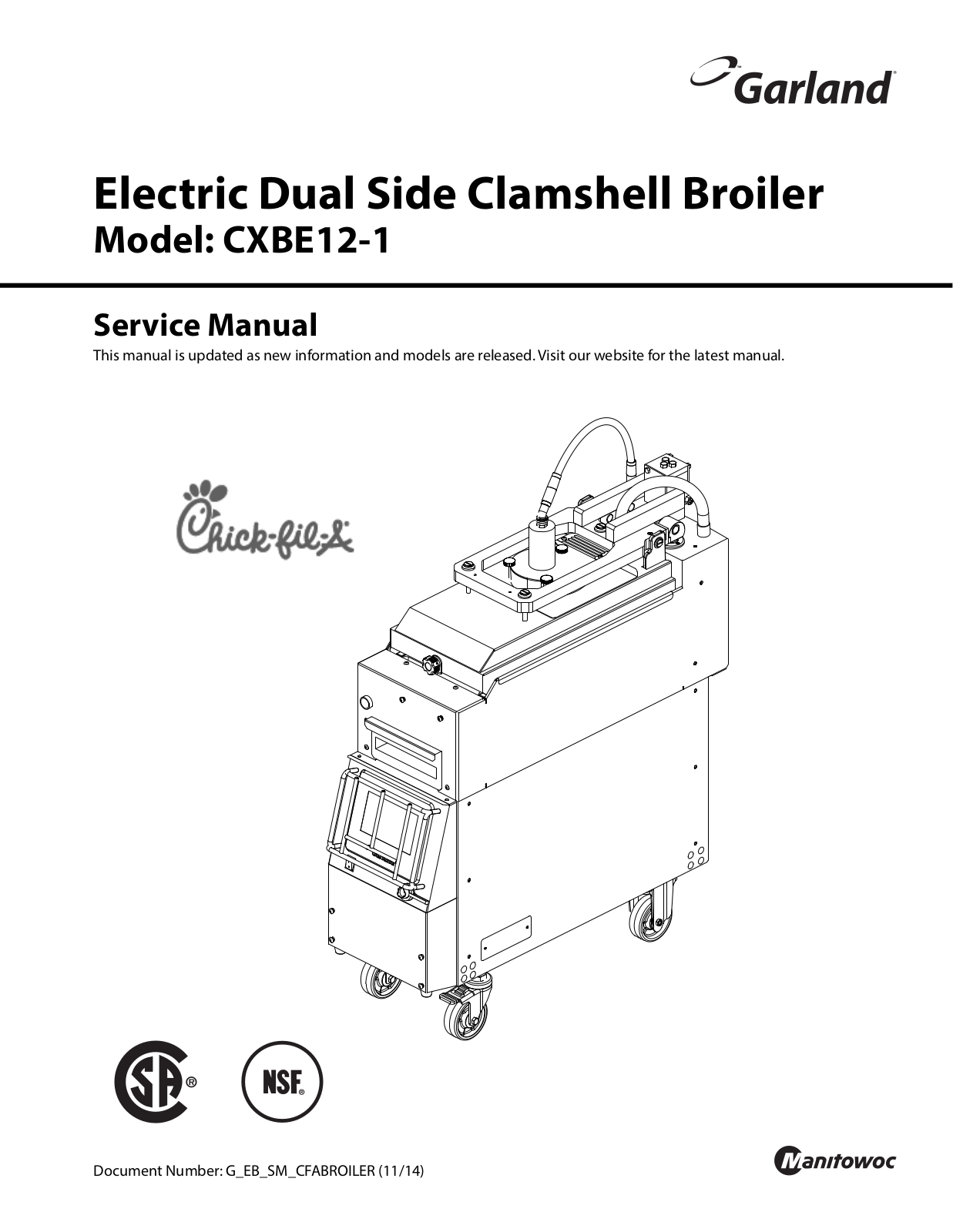 Garland CXBE12-1 Service Manual