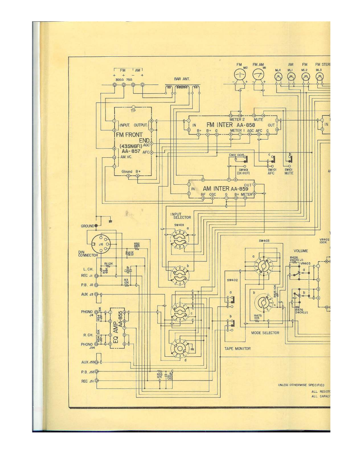 Akai AA8500 Schematic