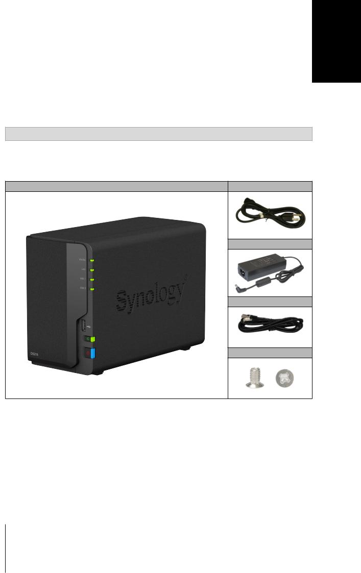 Synology DS218 Manual