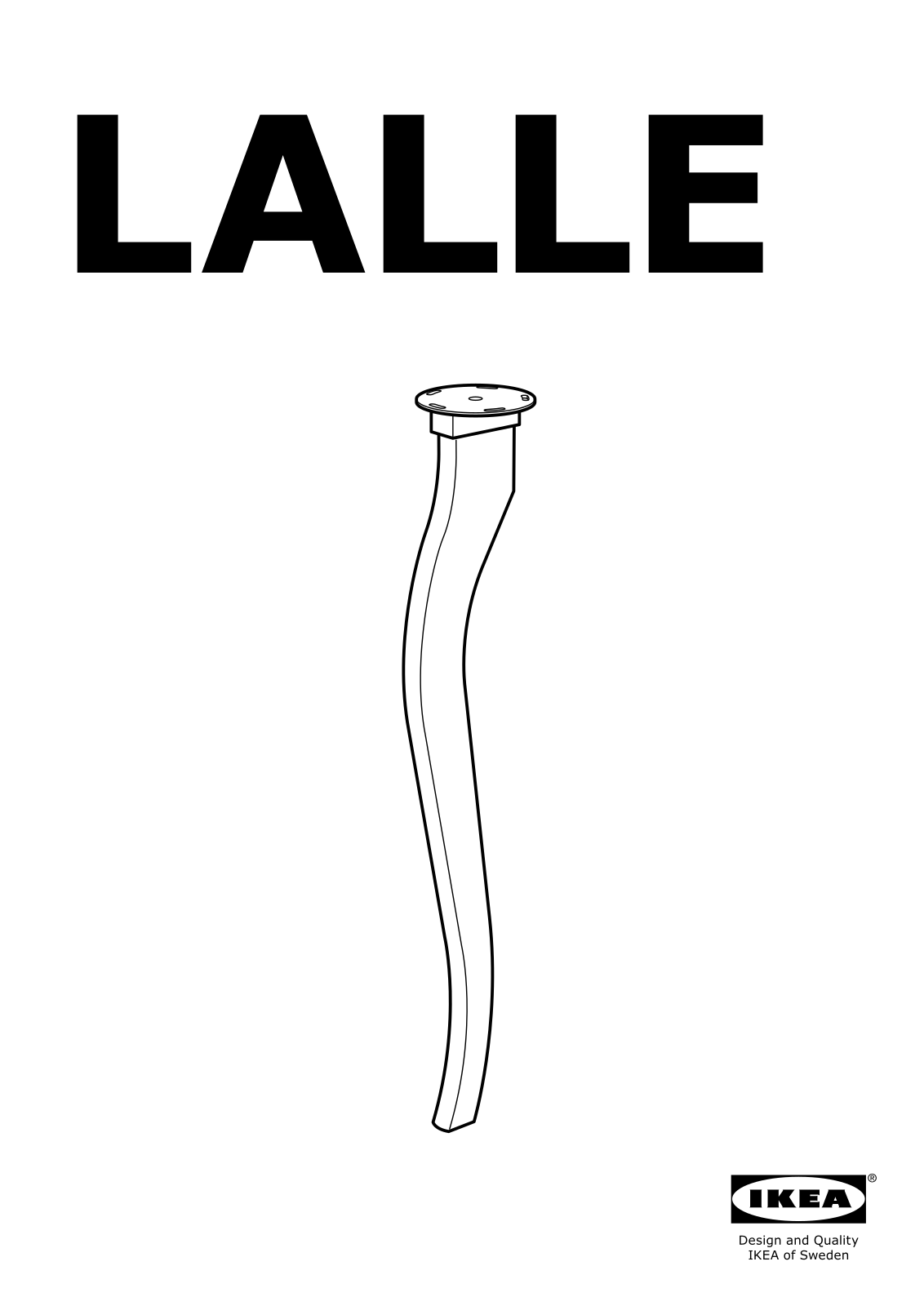 IKEA LALLE leg User Manual