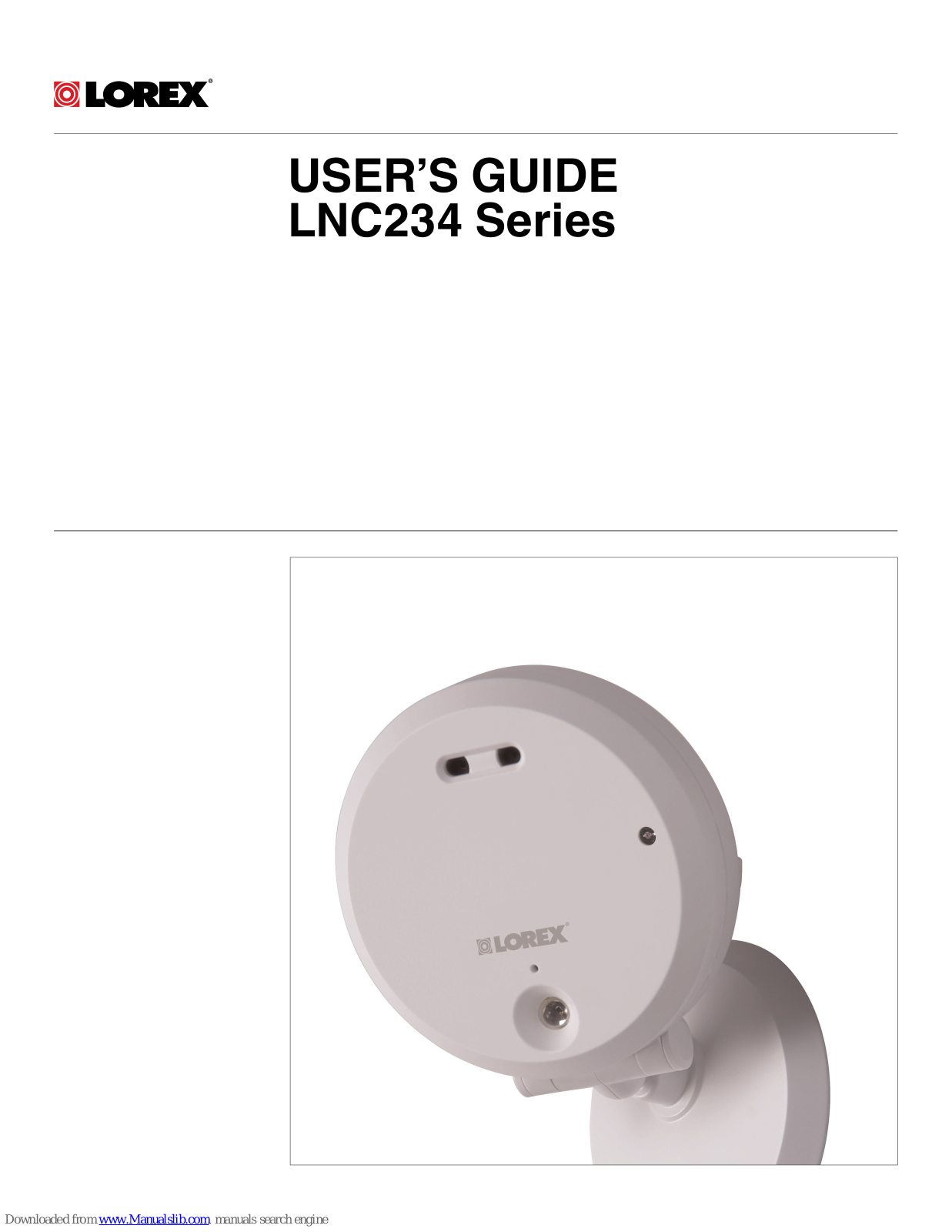 Lorex LNC234 Series User Manual