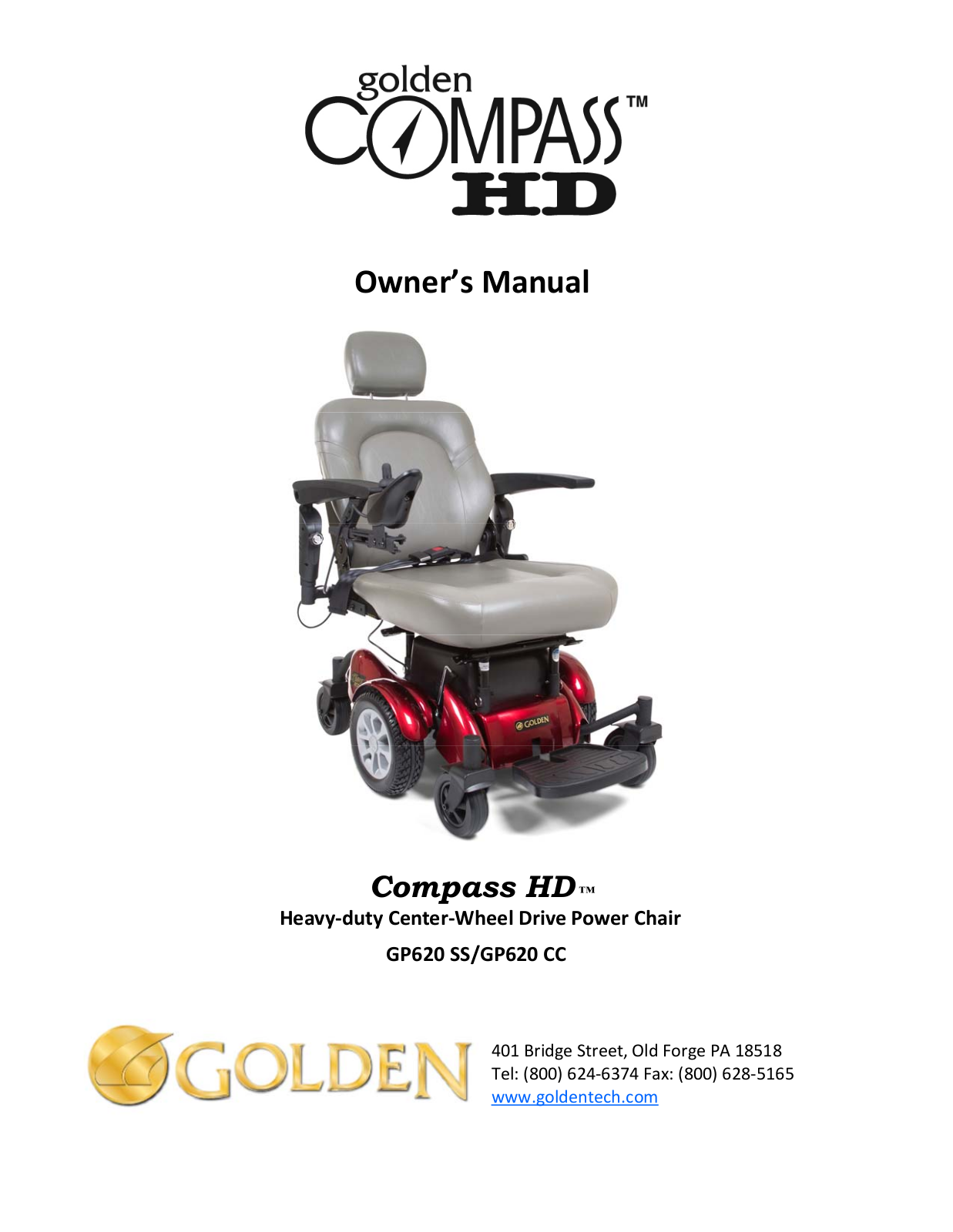 Golden GP620 SS, GP620 CC User Manual