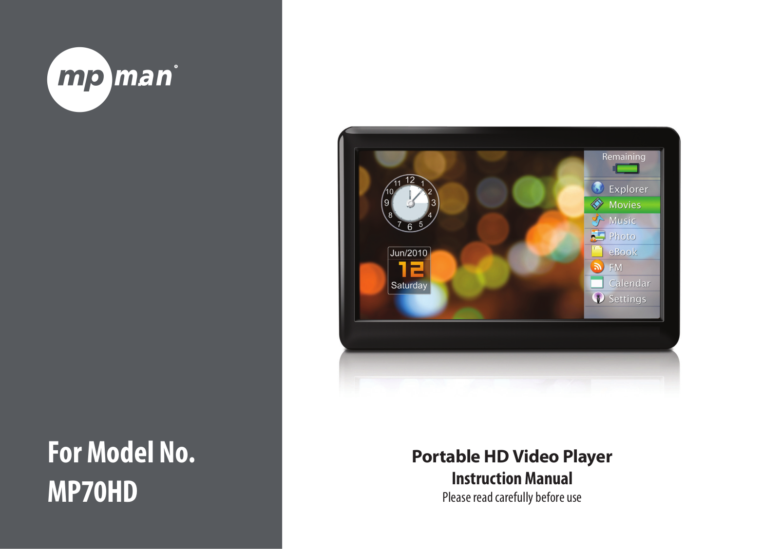 Mpman MP70 HD User Manual