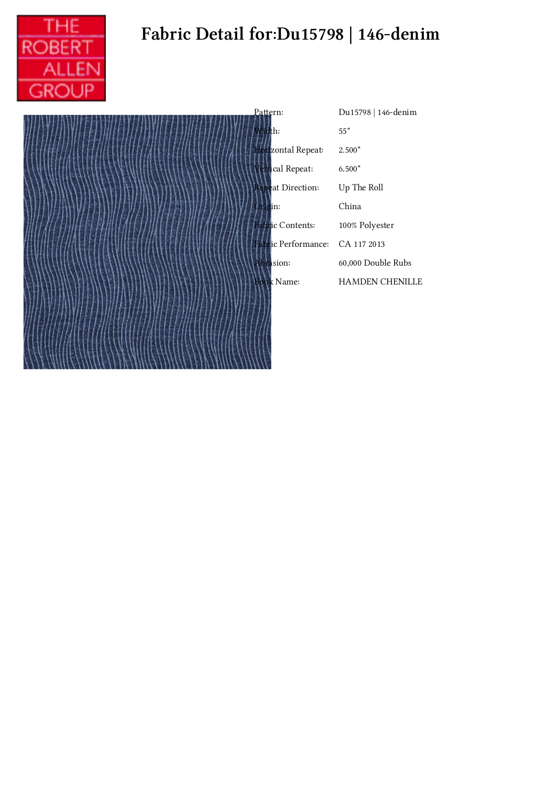 Duralee CRAL6982 Specifications - ManualMachine.com