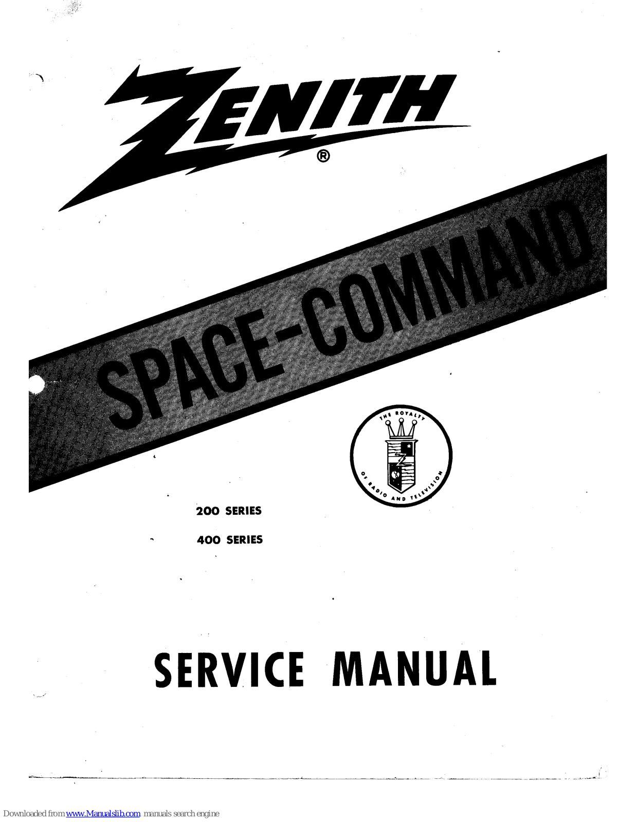 Zenith Space-Command 200, Space-Command 400 Service Manual - ManualMachine.com