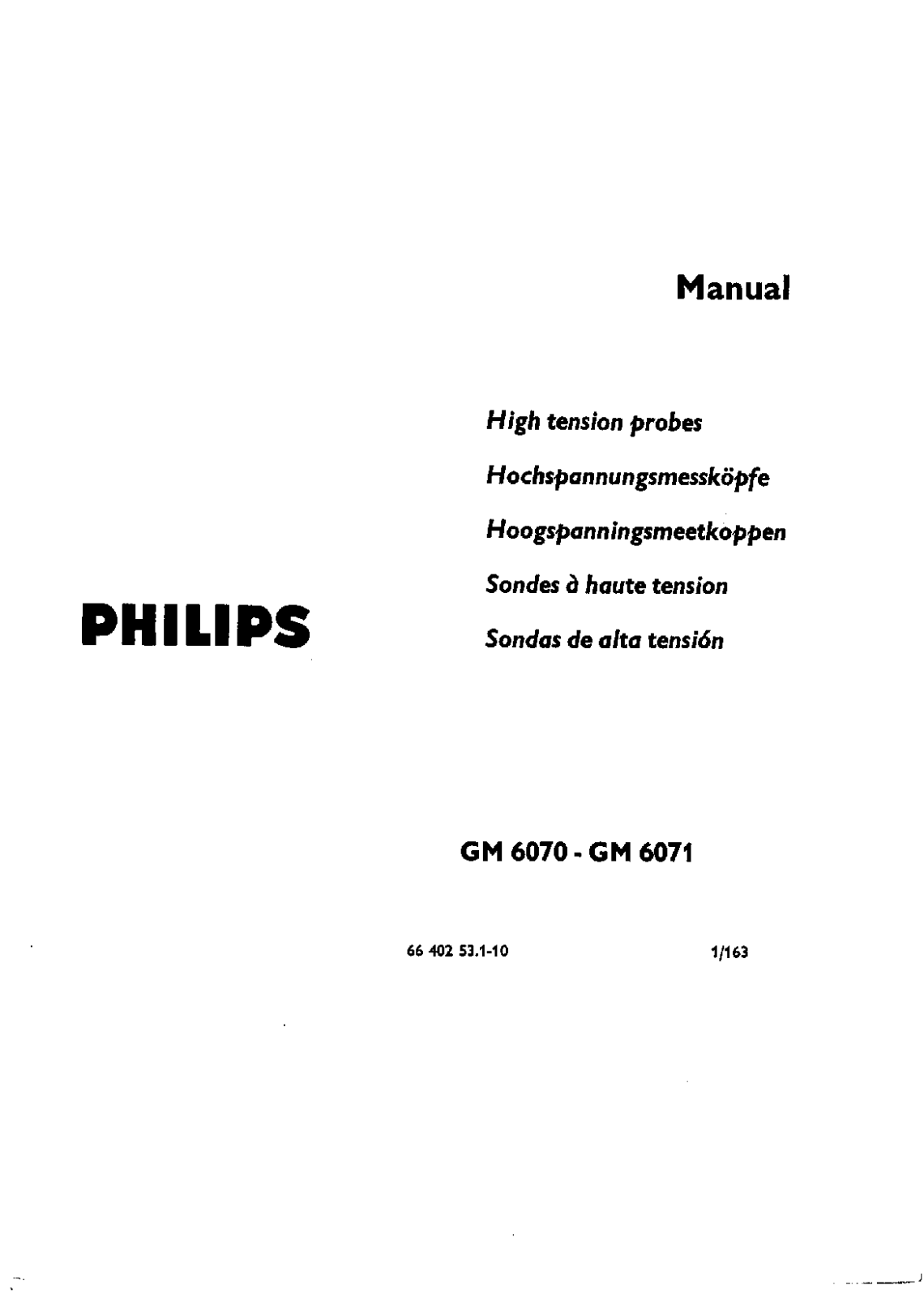 Philips gm6071 schematic