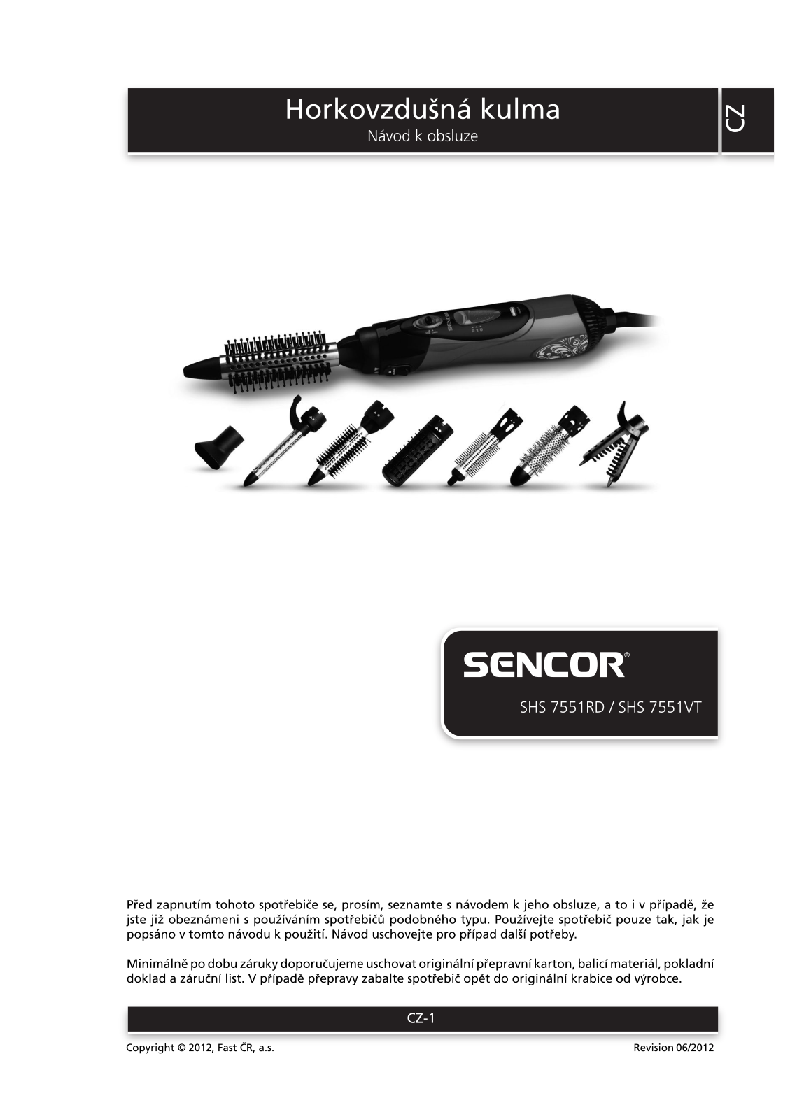 Sencor SHS 7551VT User Manual