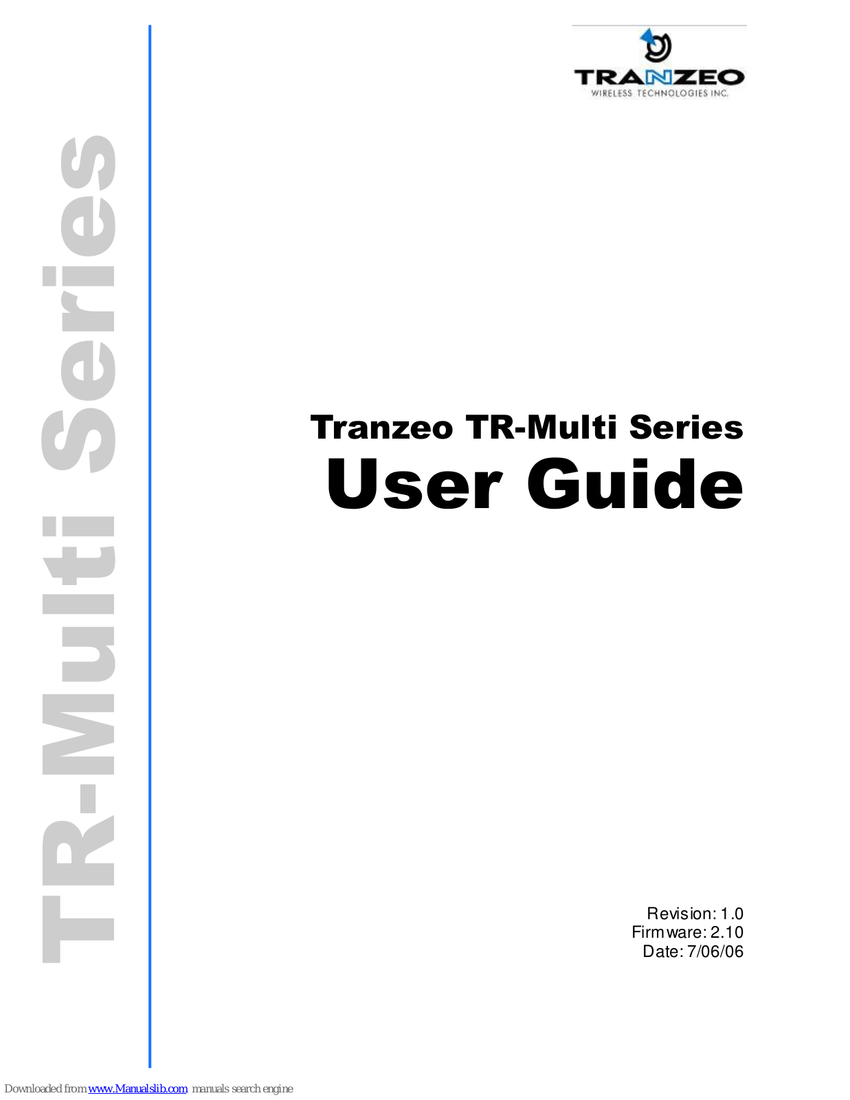 Tranzeo TR-Multi-N, TR-Multi-2 User Manual - ManualMachine.com