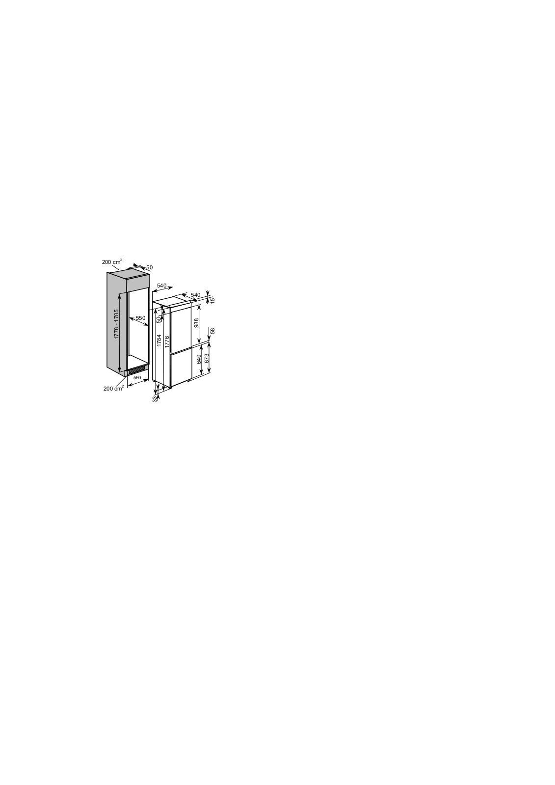 Baumatic BRCI7031 Technical Drawing