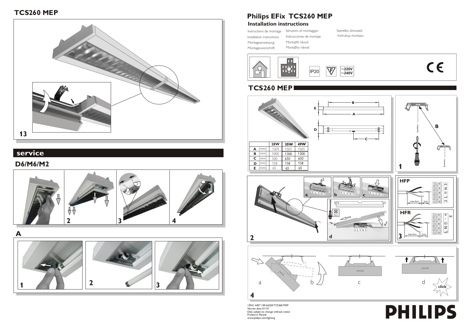 Philips TCS260 MEP operation manual