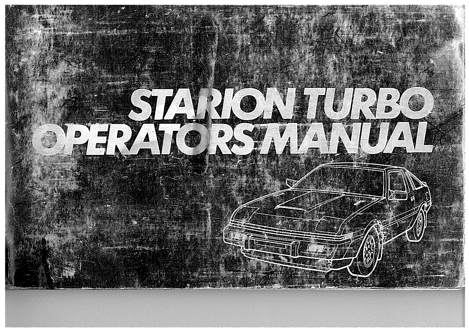 Mitsubishi Starion User Manual