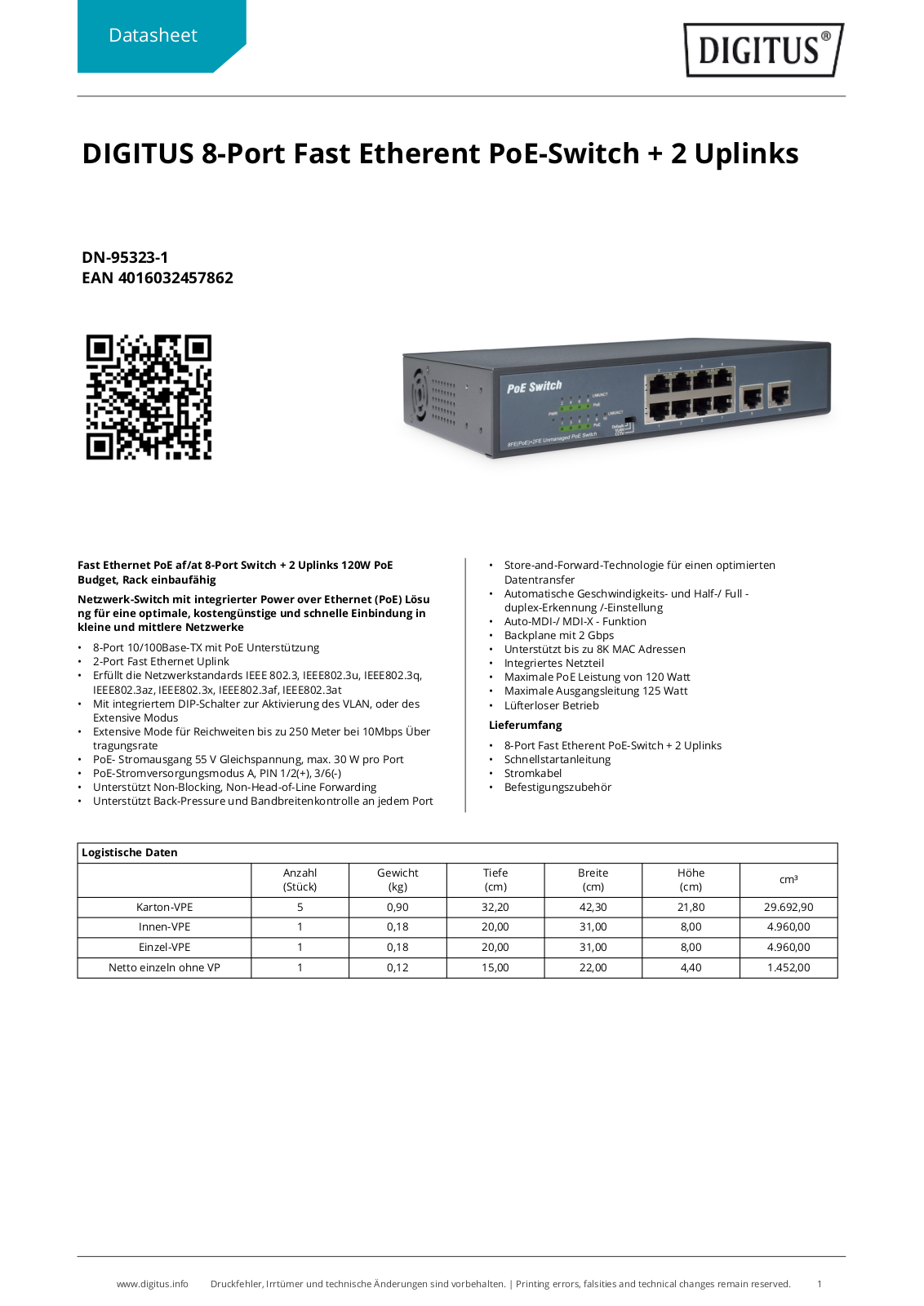 Digitus Professional DN-95323-1 User Manual