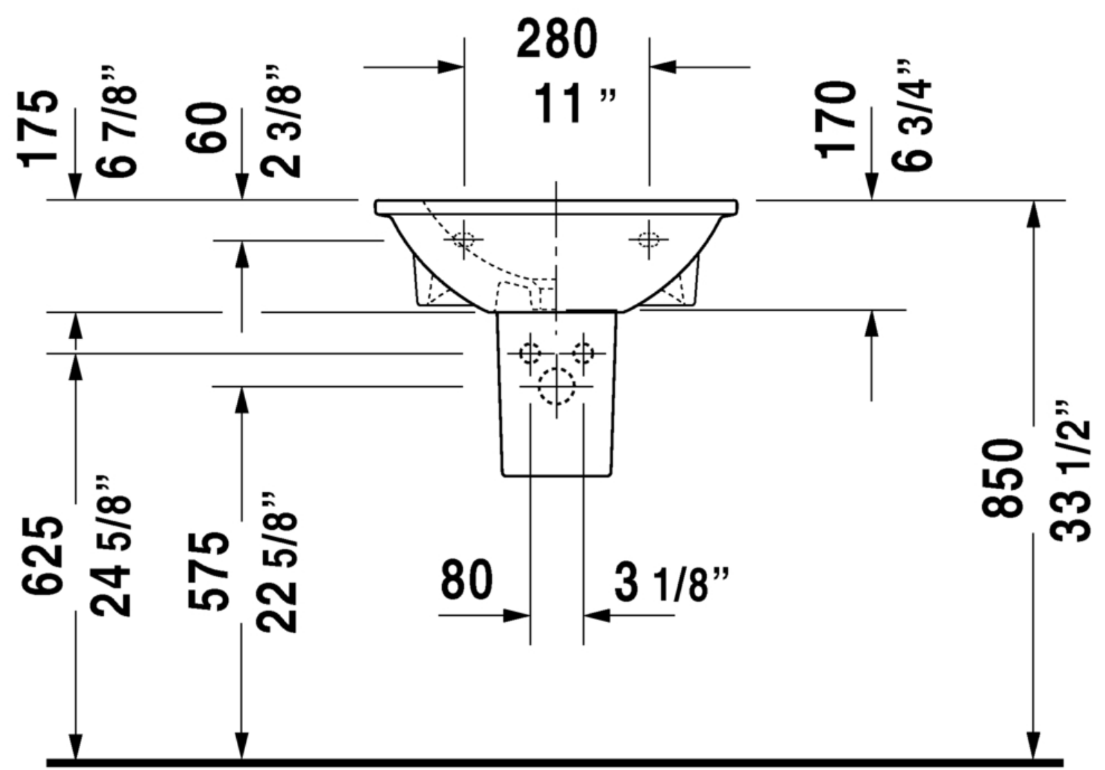 Duravit DRV1396 Dimensions - ManualMachine.com