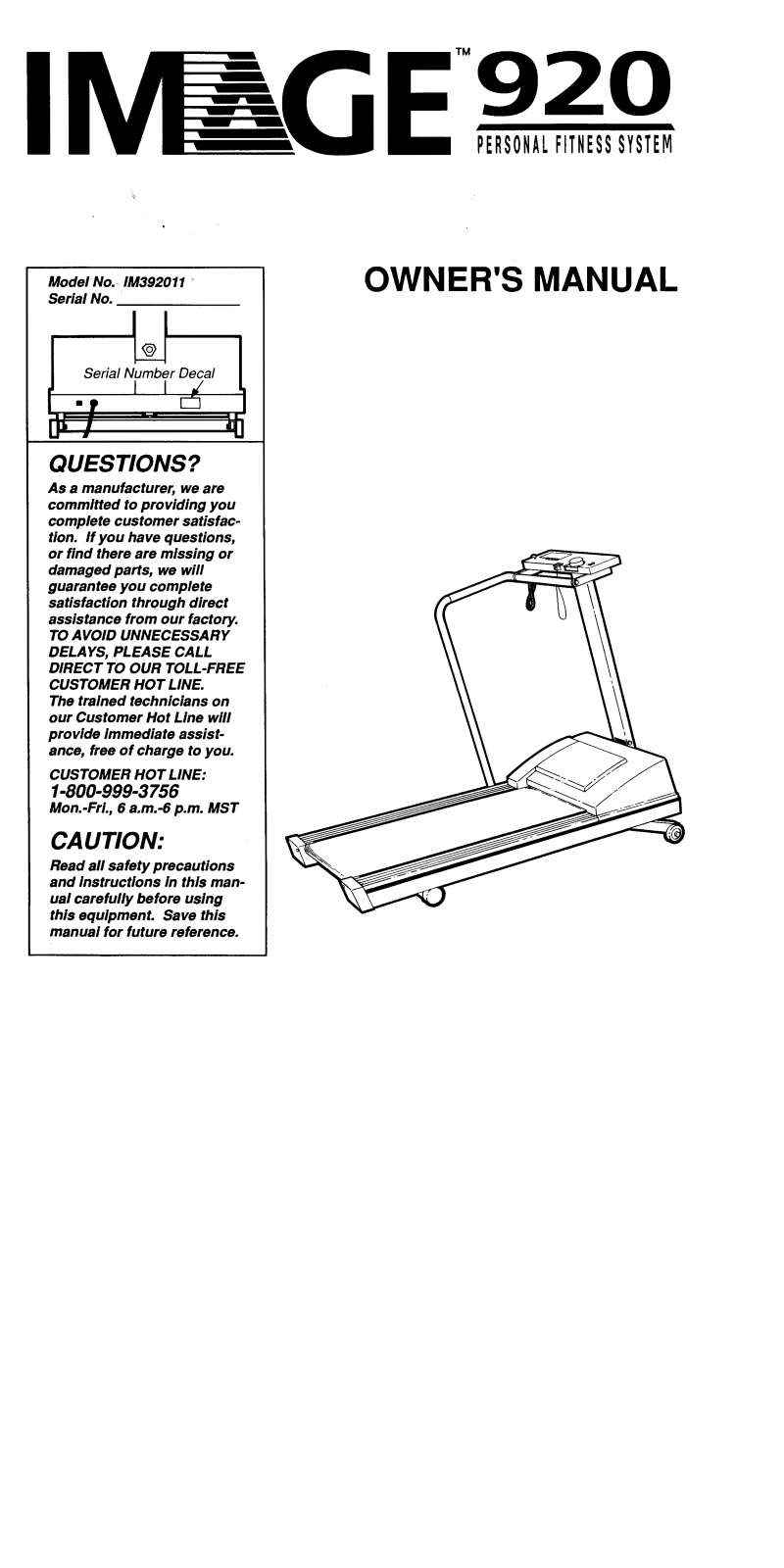 Image IM392011 Owner's Manual