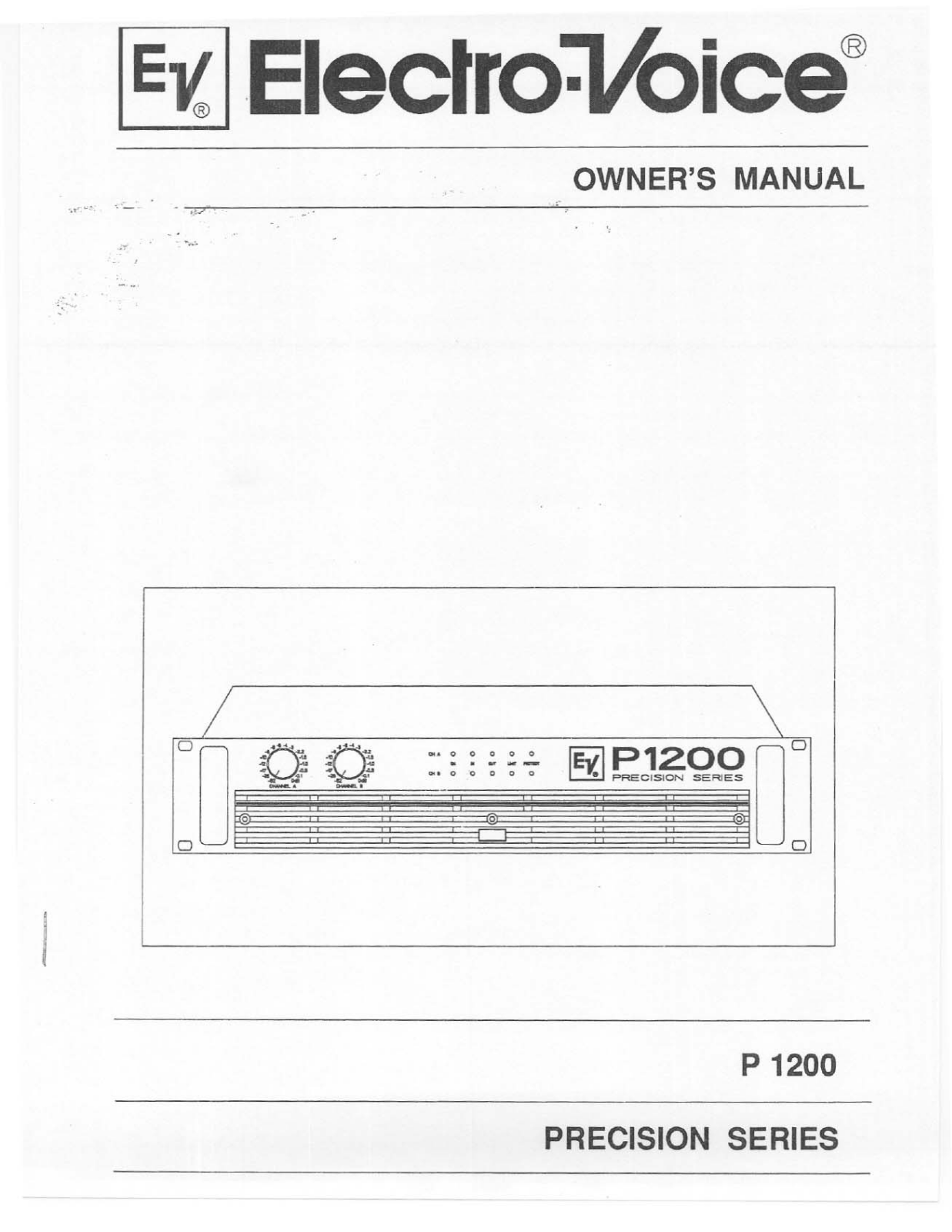 Electro-Voice P1200 User Manual