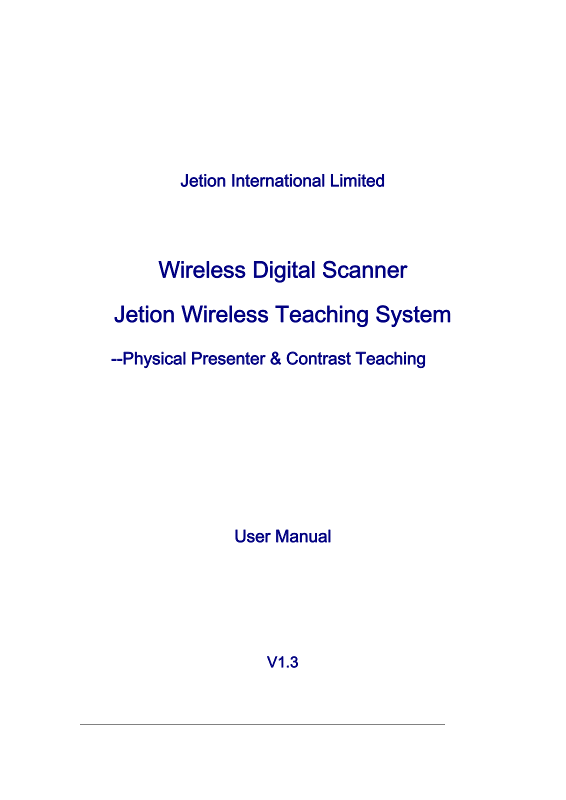 JETION WS T4W User Manual