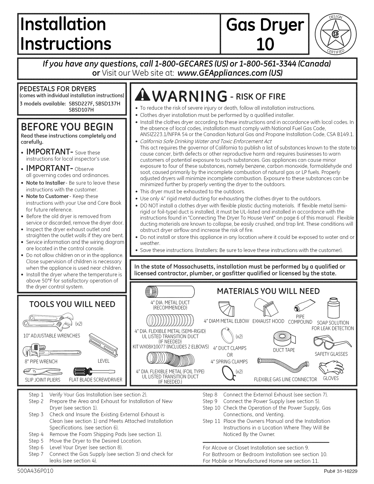 GE DBVH520GJ3WW, DBVH520GJ4WW, DCVH680GJ0MV, DCVH680GJ2BB, DCVH680GJ2MR Installation Guide - ManualMachine.com