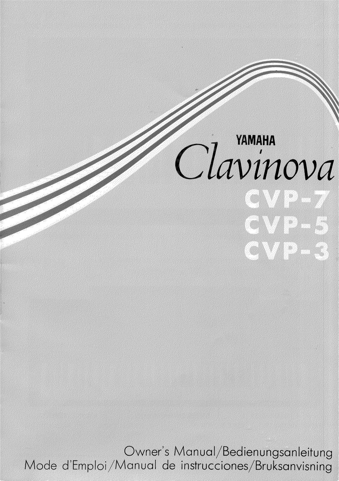 Yamaha CVP-7, CVP-5, CVP-3 User Guide